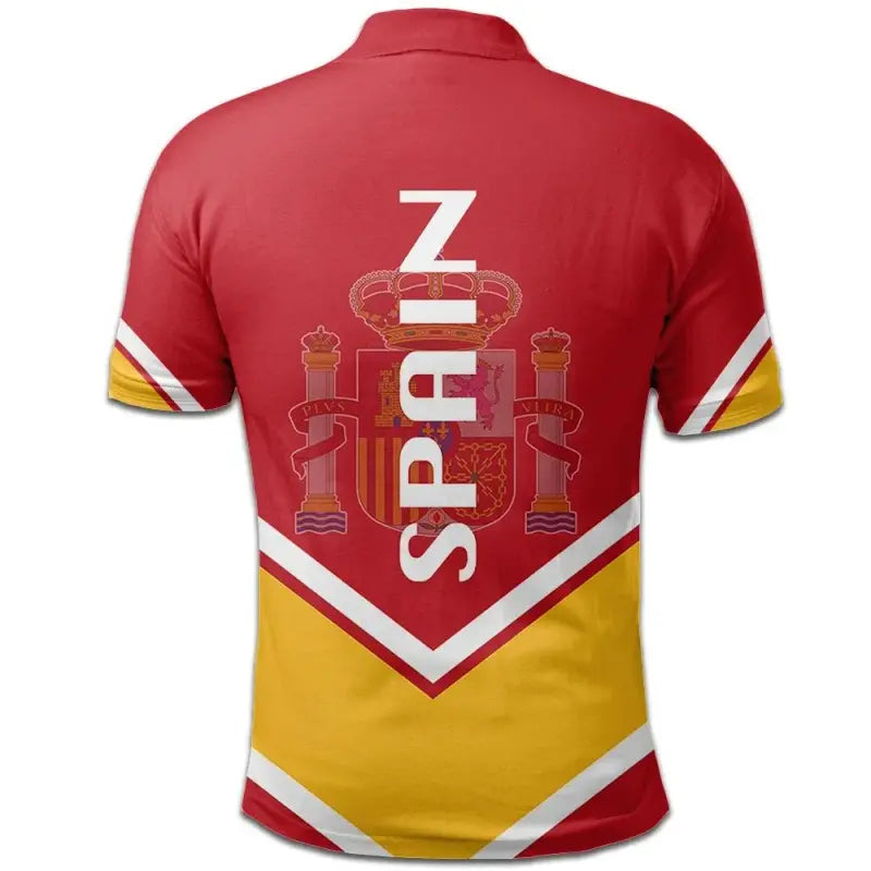 Spain Coat Of Arms Polo Lucian Style RLT12 - Wonder Print Shop