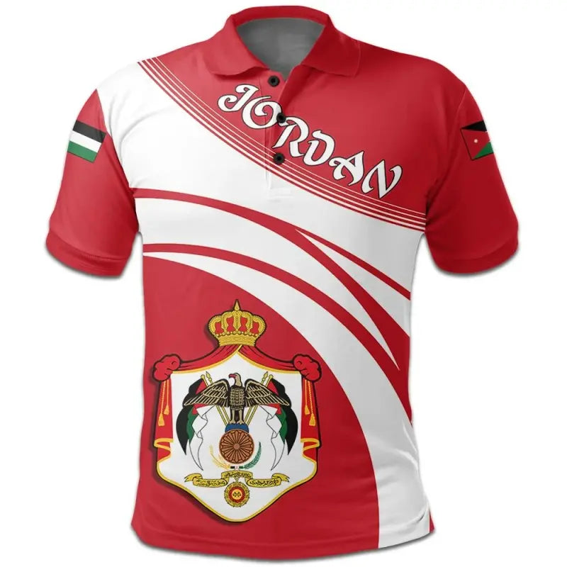 Jordan Polo Shirt Coat Of Arms Cricket Style RLT8 - Wonder Print Shop