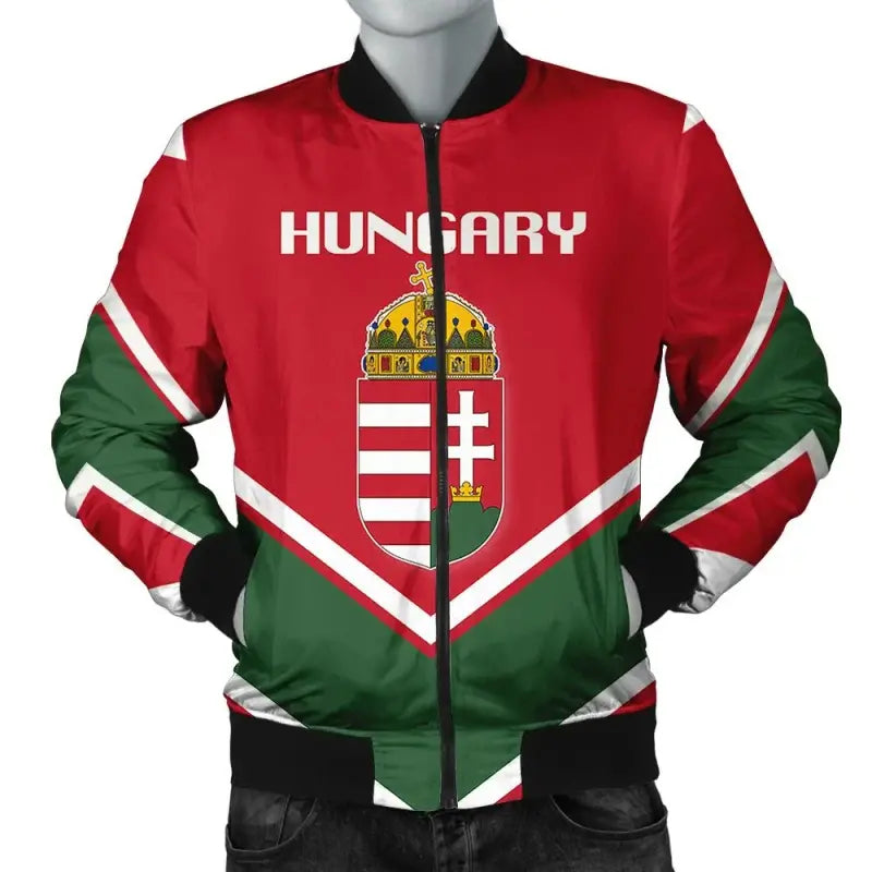 Hungary Coat Of Arms Men Bomber Jacket Lucian Style RLT8 - Wonder Print Shop