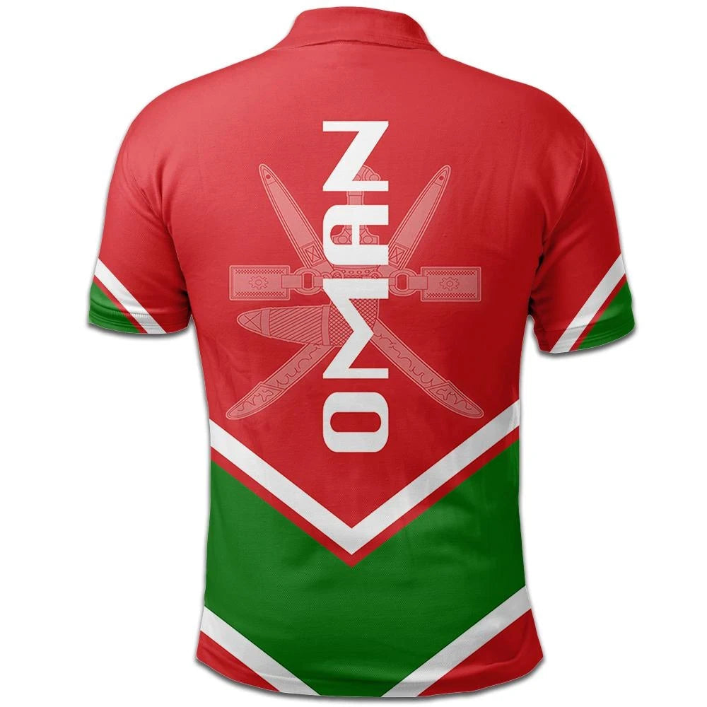 Oman Coat Of Arms Polo Lucian Style RLT13 - Wonder Print Shop