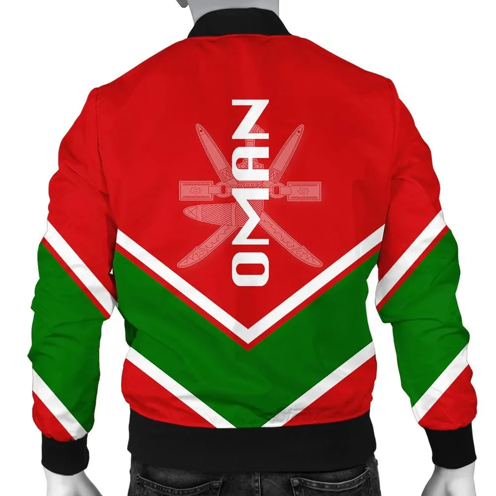 Oman Coat Of Arms Men Bomber Jacket Lucian Style RLT13 - Wonder Print Shop