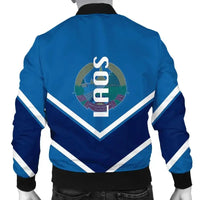 Laos Coat Of Arms Men Bomber Jacket Lucian Style RLT8 - Wonder Print Shop