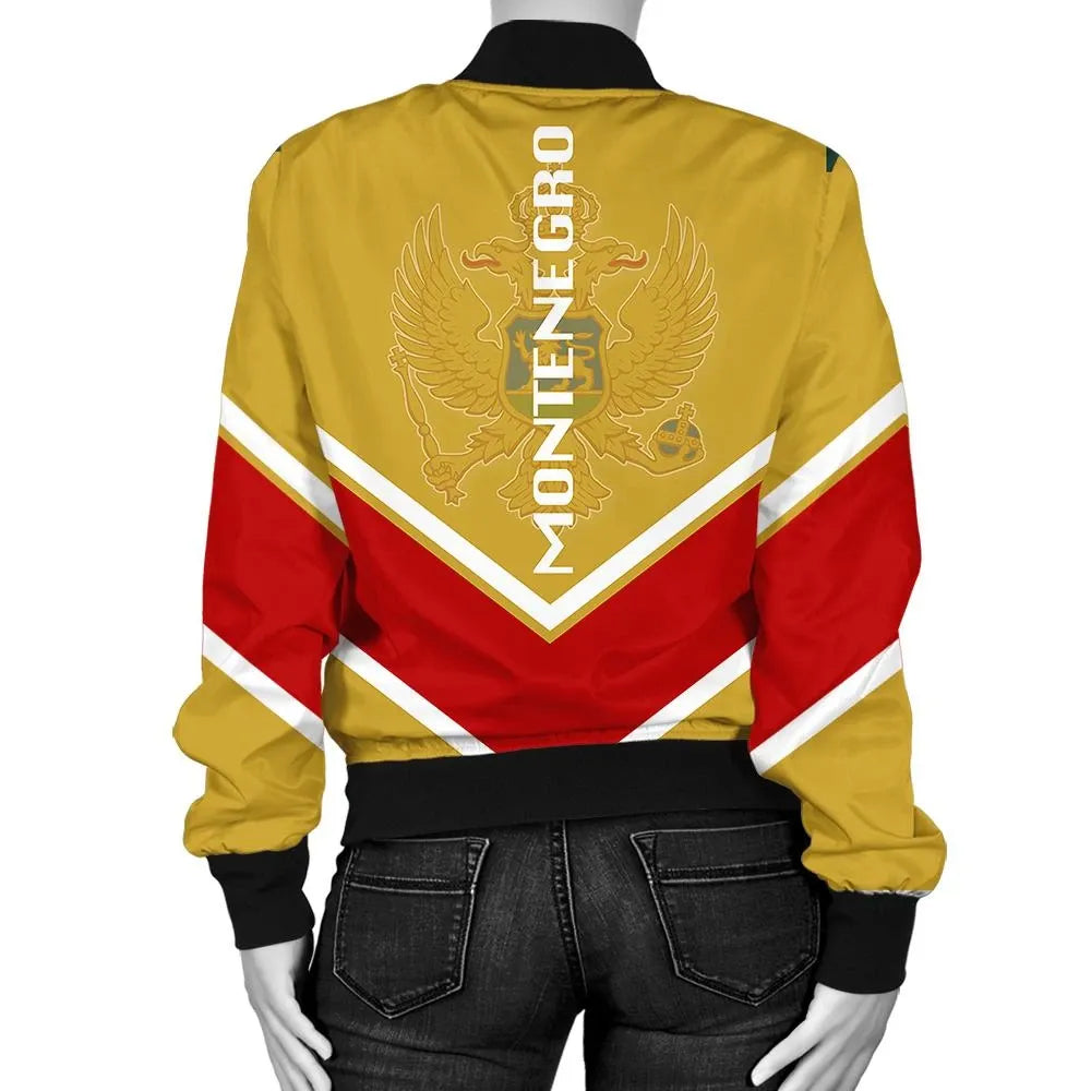 Mongolia Coat Of Arms Women Bomber Jacket Lucian Style RLT13 - Wonder Print Shop