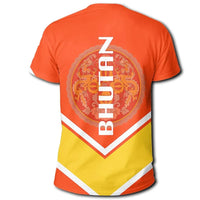 Bhutan Coat Of Arms T Shirt Lucian Style RLT6 - Wonder Print Shop
