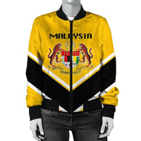 Luxembourg Coat Of Arms Women Bomber Jacket Lucian Style RLT6 - Wonder Print Shop