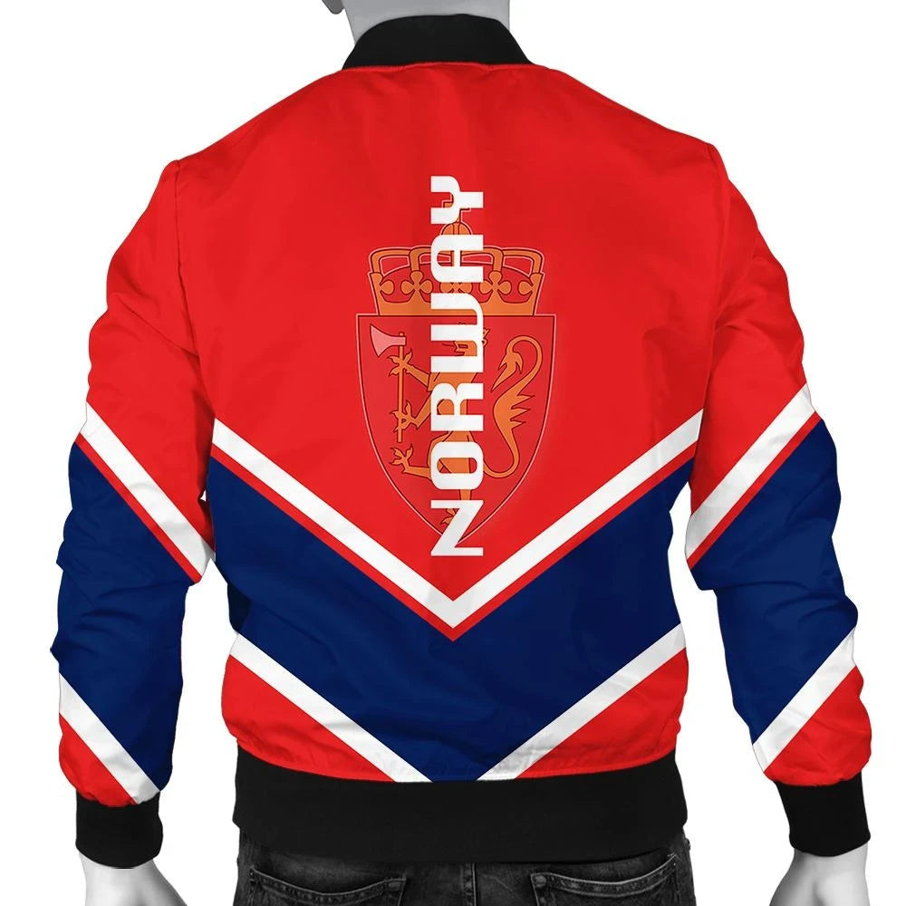 Norway Coat Of Arms Men Bomber Jacket Lucian Style RLT7 - Wonder Print Shop