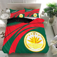 Bangladesh Coat Of Arms Bedding Set Cricket RLT6 - Wonder Print Shop
