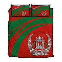 Afghanistan Coat Of Arms Quilt Bed Set Cricket RLT8 - Wonder Print Shop