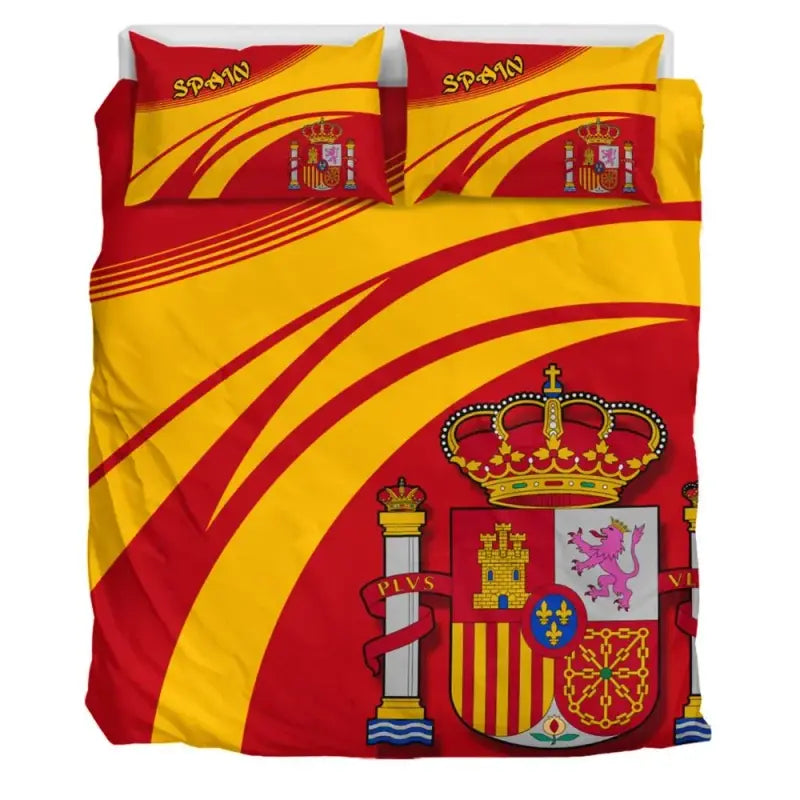 Spain Coat Of Arms Bedding Set Cricket RLT12 - Wonder Print Shop