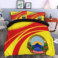 North Macedonia Coat Of Arms Bedding Set Cricket RLT7 - Wonder Print Shop