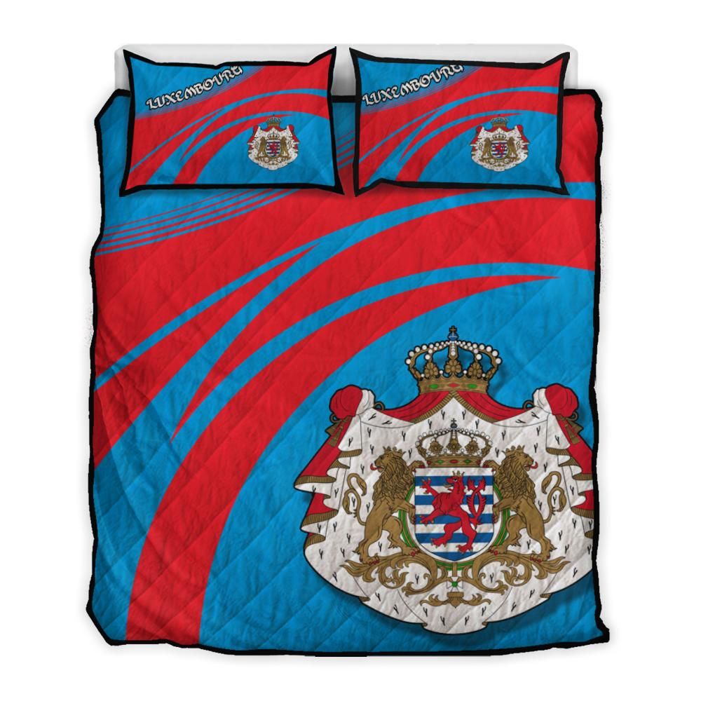 Luxembourg Coat Of Arms Quilt Bed Set Cricket RLT6 - Wonder Print Shop
