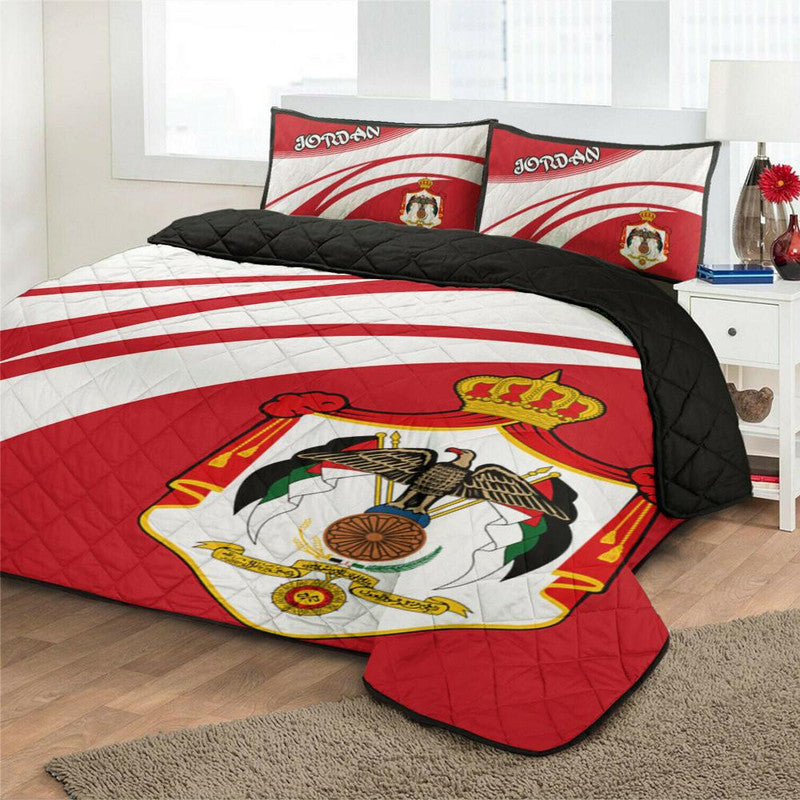 Jordan Coat Of Arms Quilt Bed Set Cricket RLT8 - Wonder Print Shop