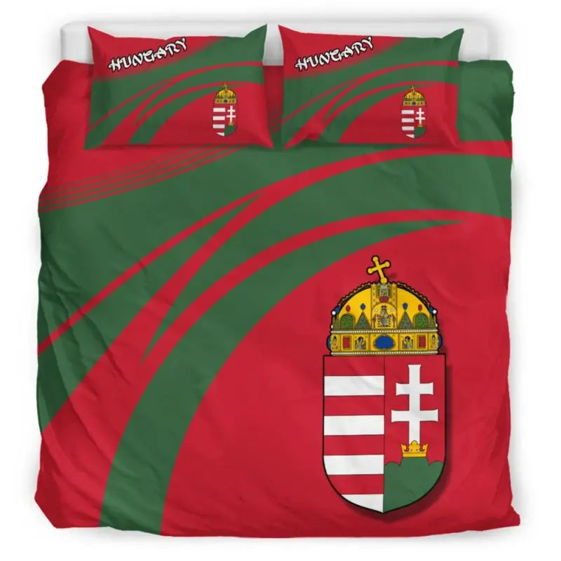 Hungary Coat Of Arms Bedding Set Cricket RLT8 - Wonder Print Shop