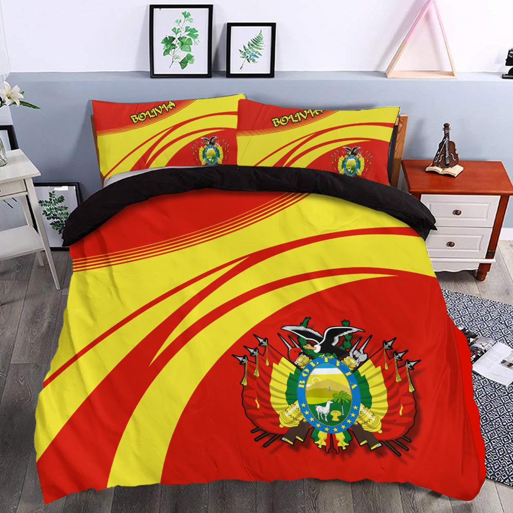 Bolivia Coat Of Arms Bedding Set Cricket RLT6 - Wonder Print Shop