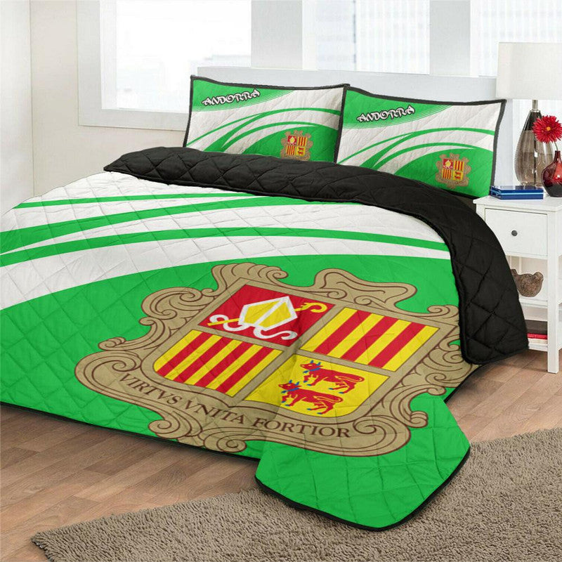 andorra-coat-of-arms-quilt-bed-set-cricket