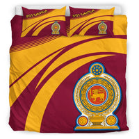 Sri Lanka Coat Of Arms Bedding Set Cricket RLT7 - Wonder Print Shop