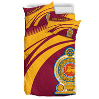 Sri Lanka Coat Of Arms Bedding Set Cricket RLT7 - Wonder Print Shop