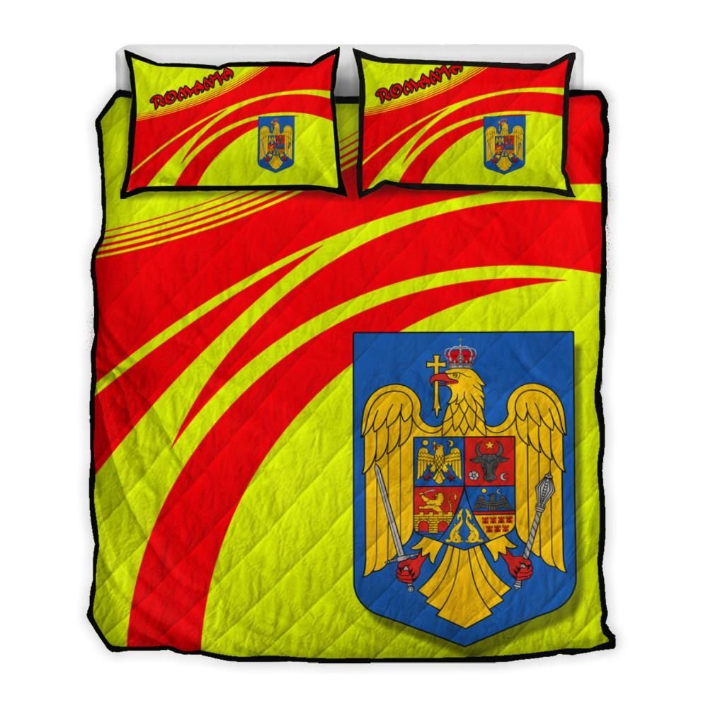romania-coat-of-arms-quilt-bed-set-cricket