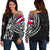 Polynesian Pride Sweater - Hawaii King Flag Polynesian Women's Off Shoulder Sweater - Tity Style - Wonder Print Shop