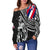 Polynesian Pride Sweater - Hawaii King Flag Polynesian Women's Off Shoulder Sweater - Tity Style - Wonder Print Shop