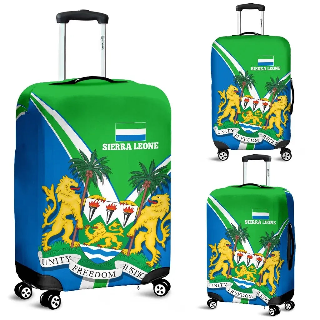 Sierra Leone Luggage Cover Sierra Leone Pride RLT7 - Wonder Print Shop