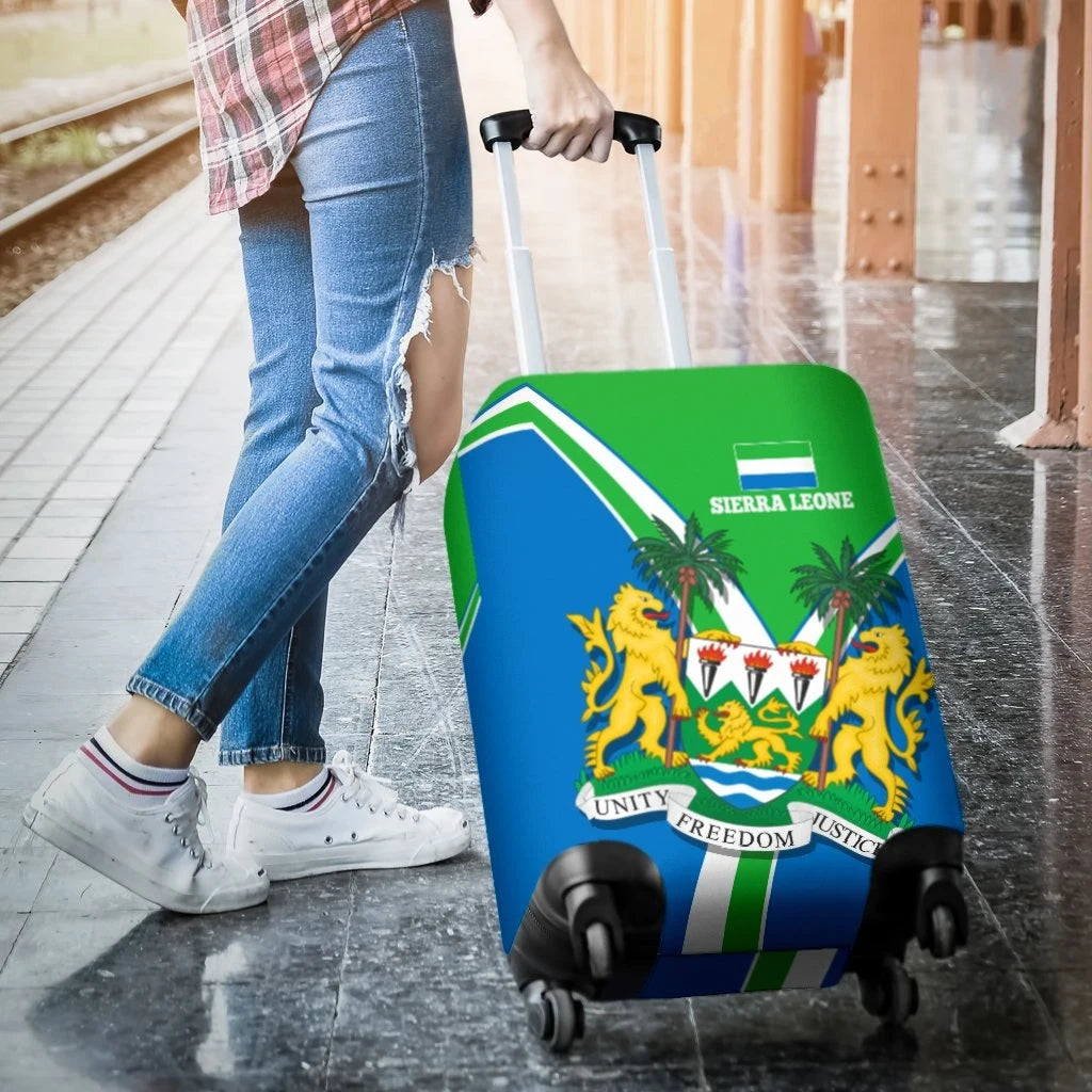 Sierra Leone Luggage Cover Sierra Leone Pride RLT7 - Wonder Print Shop