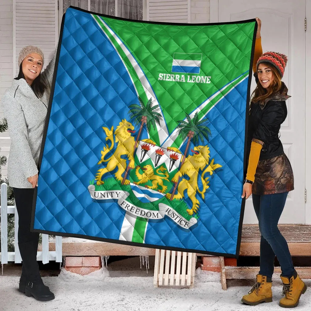 Sierra Leone Premium Quilt Sierra Leone Pride RLT7 - Wonder Print Shop