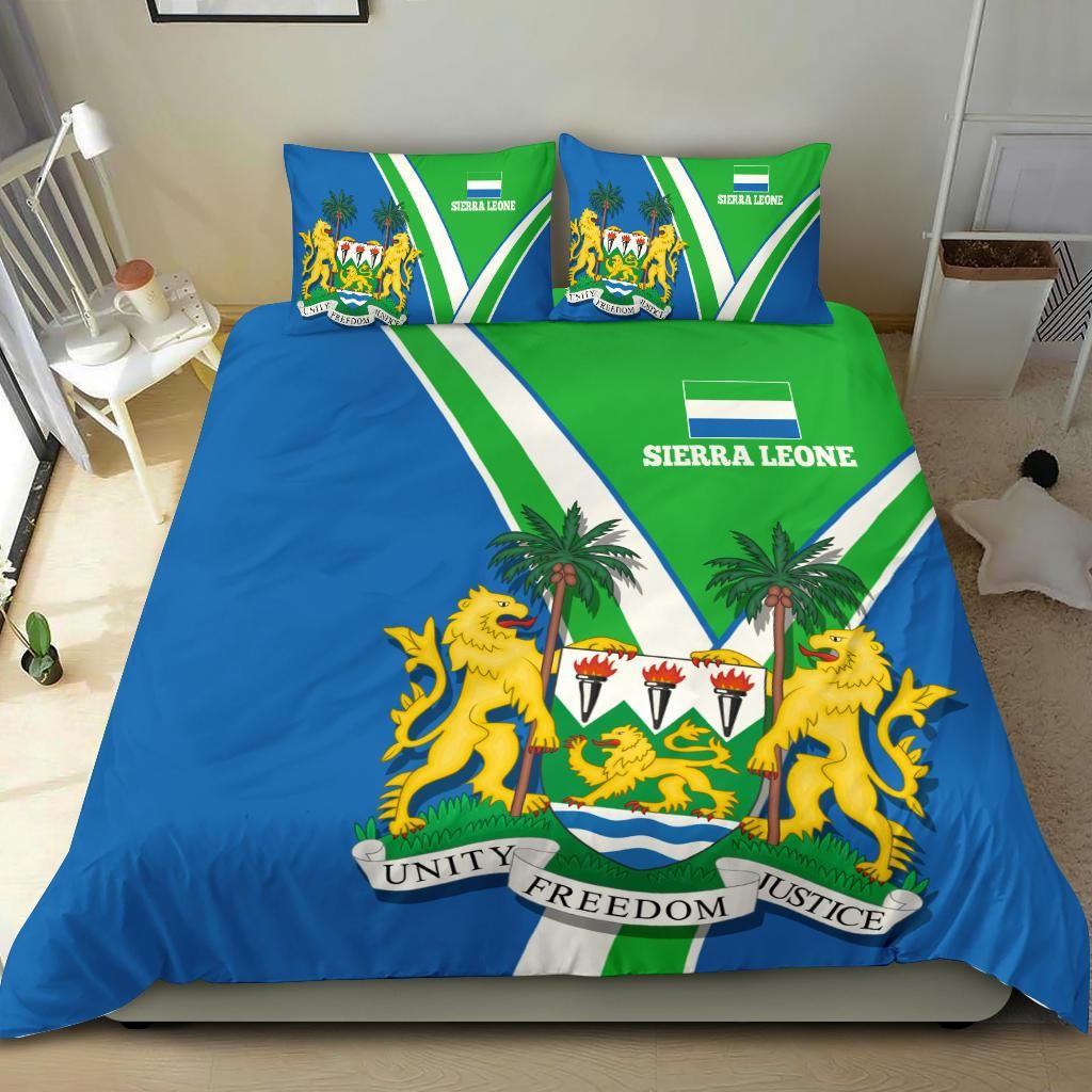 Sierra Leone Bedding Set Sierra Leone Pride RLT7 - Wonder Print Shop