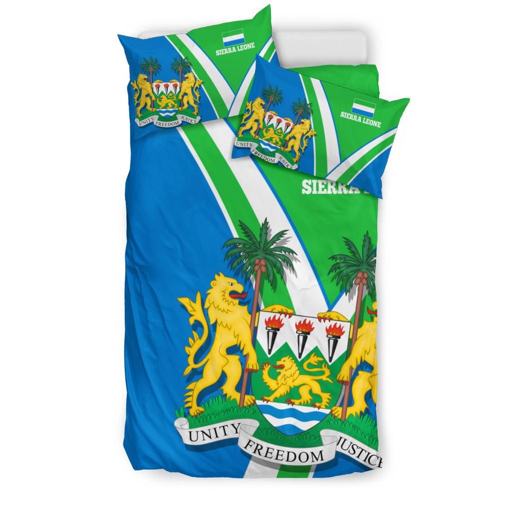 Sierra Leone Bedding Set Sierra Leone Pride RLT7 - Wonder Print Shop