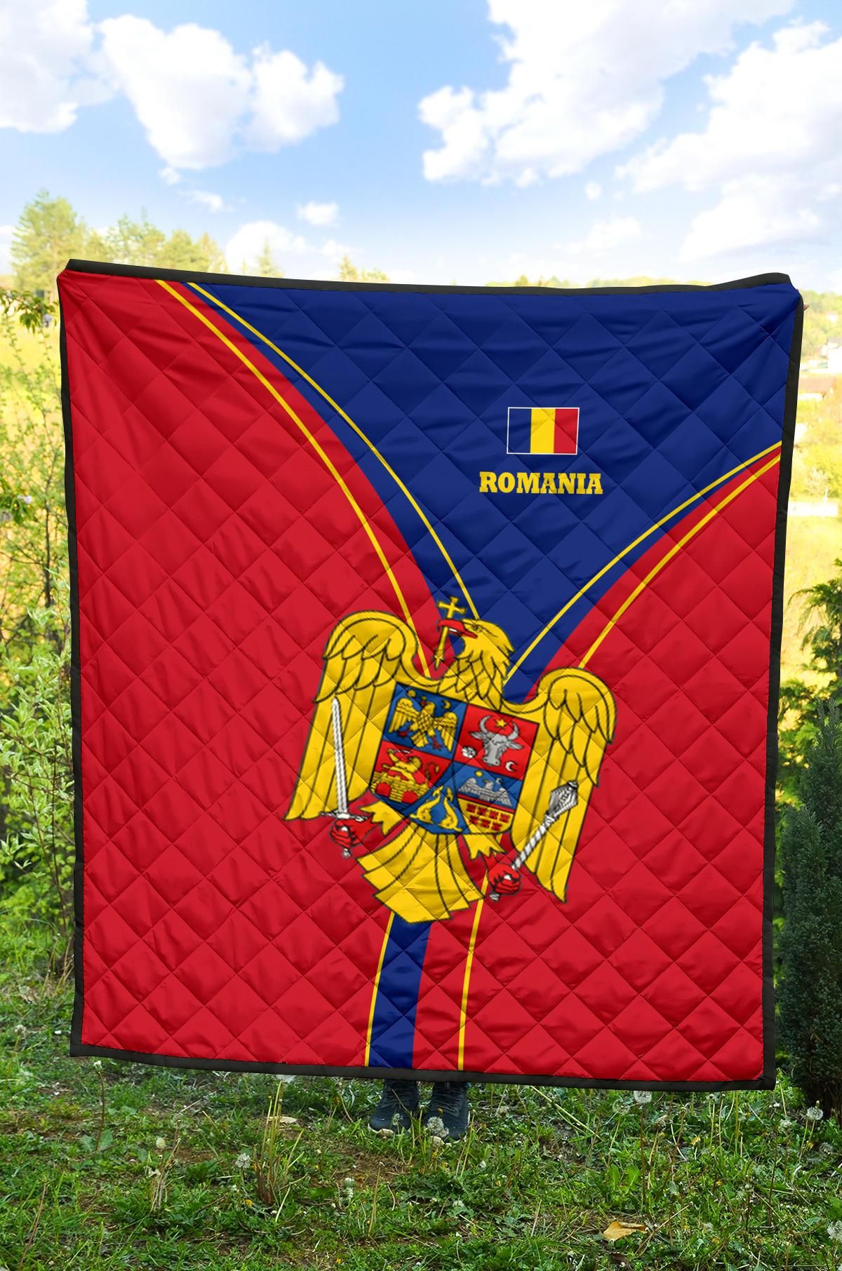 Romania Premium Quilt Romanian Pride RLT13 - Wonder Print Shop