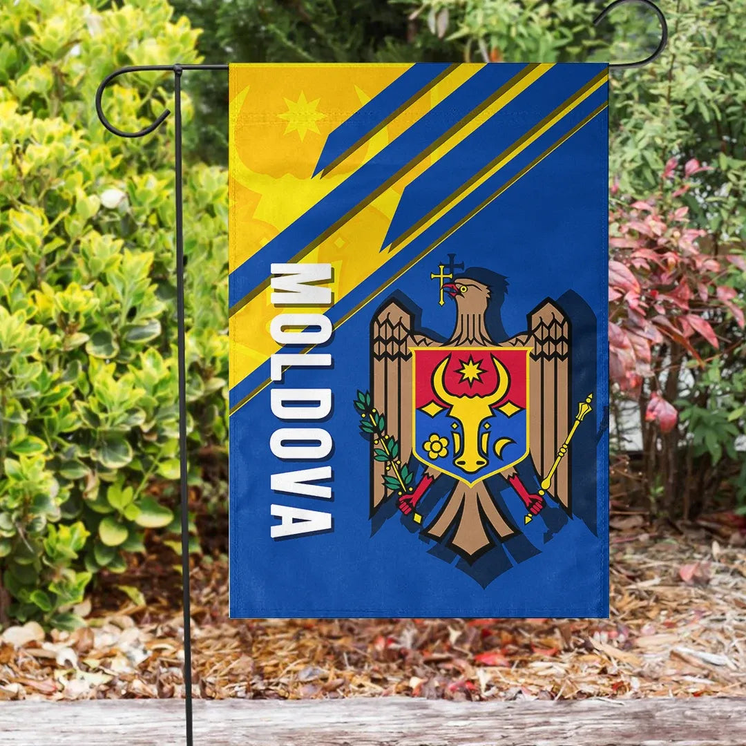 Wonder Print Shop Moldova Flag, Flag and Coat Of Arms A22 RLT13 - Wonder Print Shop