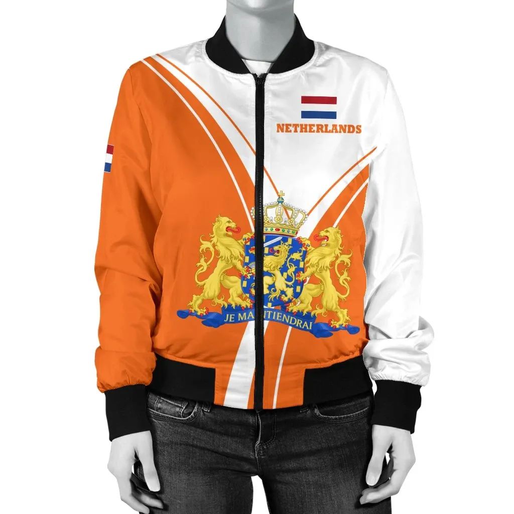 Netherland Women's Bomber Jacket Netherland Pride RLT7 - Wonder Print Shop