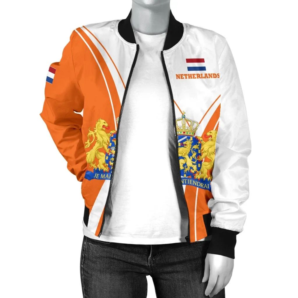 Netherland Women's Bomber Jacket Netherland Pride RLT7 - Wonder Print Shop