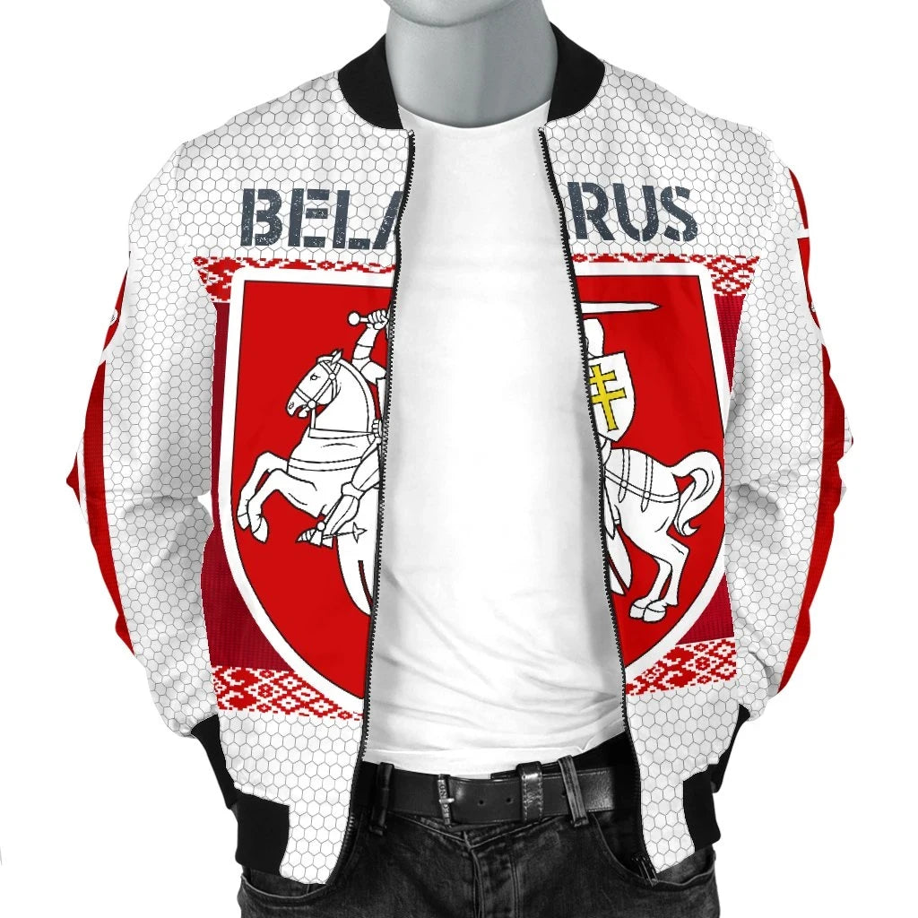 Belarus Coat of Arms Men's Bomber Jacket Special RLT6 - Wonder Print Shop