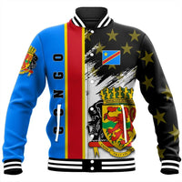 Congo Coat Of Arms Baseball Jacket - Flag Style RLT13 - Wonder Print Shop