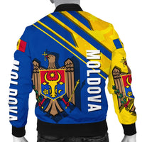 Wonder Print Shop Moldova Men's Bomber, Flag and Coat Of Arms A22 RLT13 - Wonder Print Shop