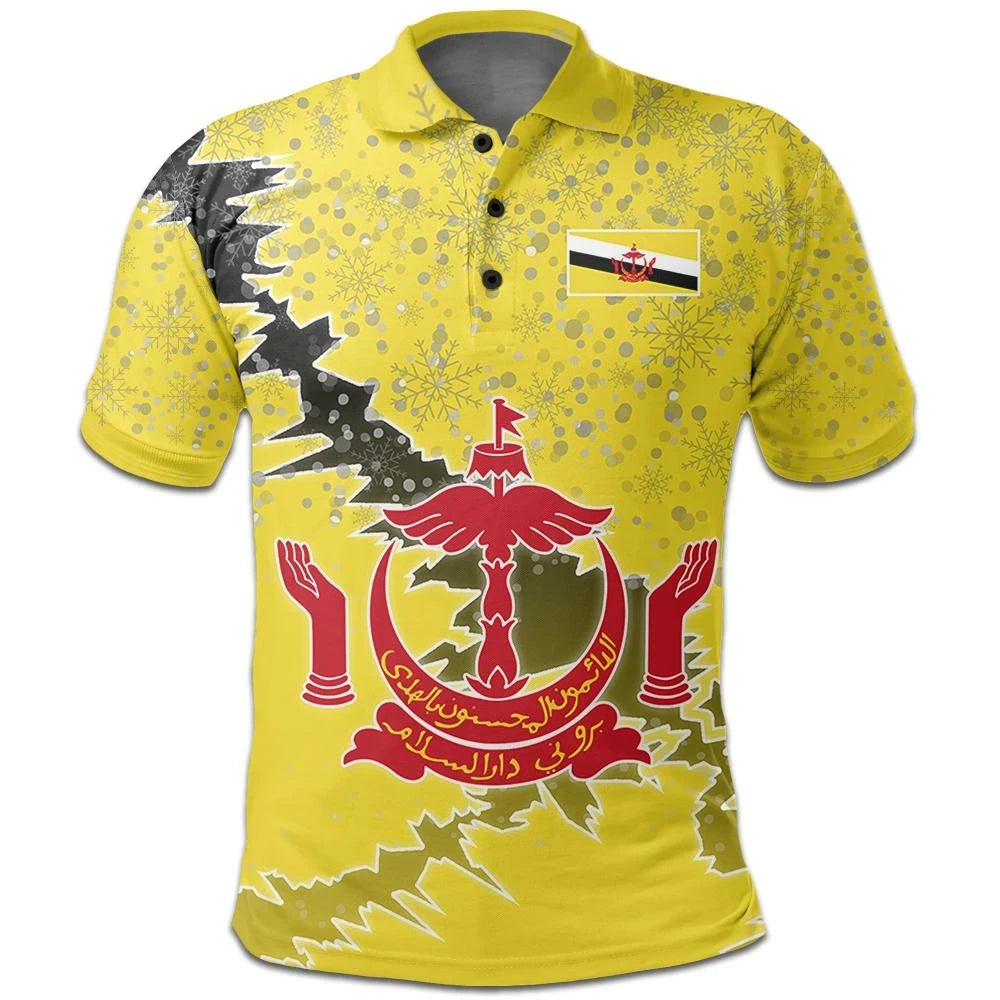 Brunei Polo Shirt Christmas Coat Of Arms X Style RLT7 - Wonder Print Shop