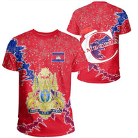 Cambodia Christmas Coat Of Arms T Shirt X Style RLT7 - Wonder Print Shop