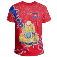 Cambodia Christmas Coat Of Arms T Shirt X Style RLT7 - Wonder Print Shop