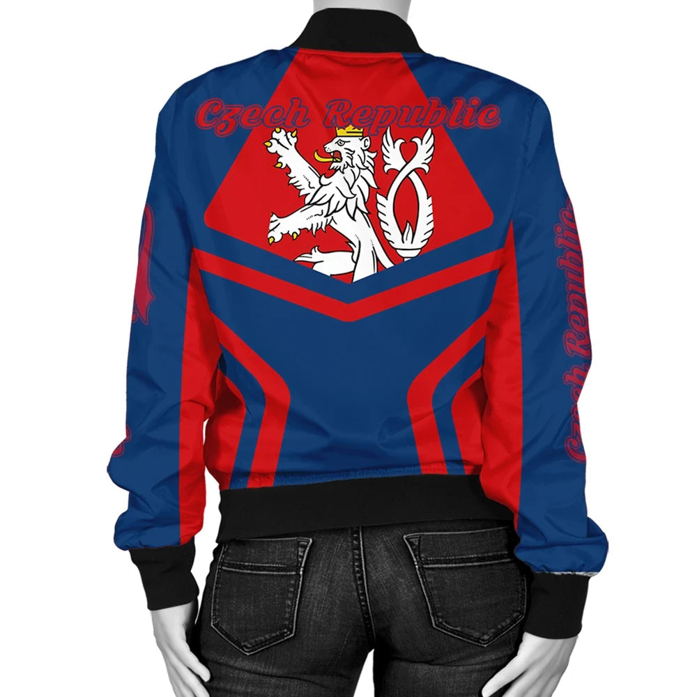 Czech Republic Coat Ofrms Women Bomber Jacket My Style RLT13 - Wonder Print Shop