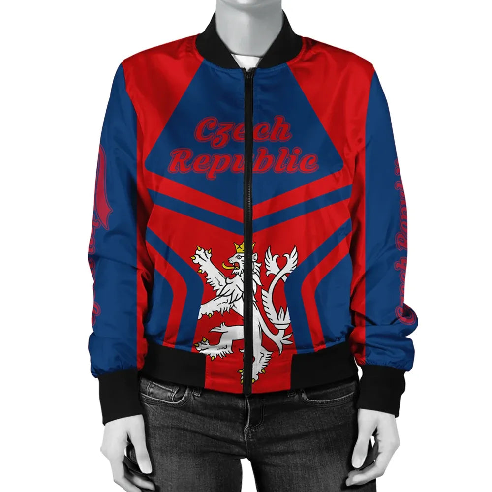 Czech Republic Coat Ofrms Women Bomber Jacket My Style RLT13 - Wonder Print Shop