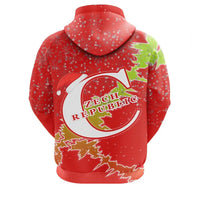 Czech Republic Christmas Coat Ofrms Zip Up Hoodie X Style RLT13 - Wonder Print Shop