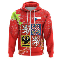 Czech Republic Christmas Coat Ofrms Zip Up Hoodie X Style RLT13 - Wonder Print Shop