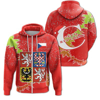 Czech Republic Christmas Coat Ofrms Zip Up Hoodie X Style RLT13 - Wonder Print Shop