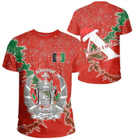 Afghanistan Christmas Coat Of Arms T Shirt X Style RLT8 - Wonder Print Shop