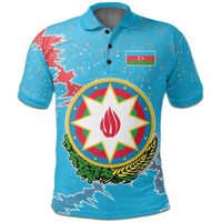 Azerbaijan Polo Shirt Christmas Coat Of Arms X Style RLT8 - Wonder Print Shop