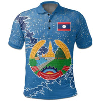 Laos Polo Shirt Christmas Coat Of Arms X Style RLT8 - Wonder Print Shop