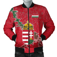 Hungary Christmas Coat Of Arms Men Bomber Jacket X Style RLT8 - Wonder Print Shop