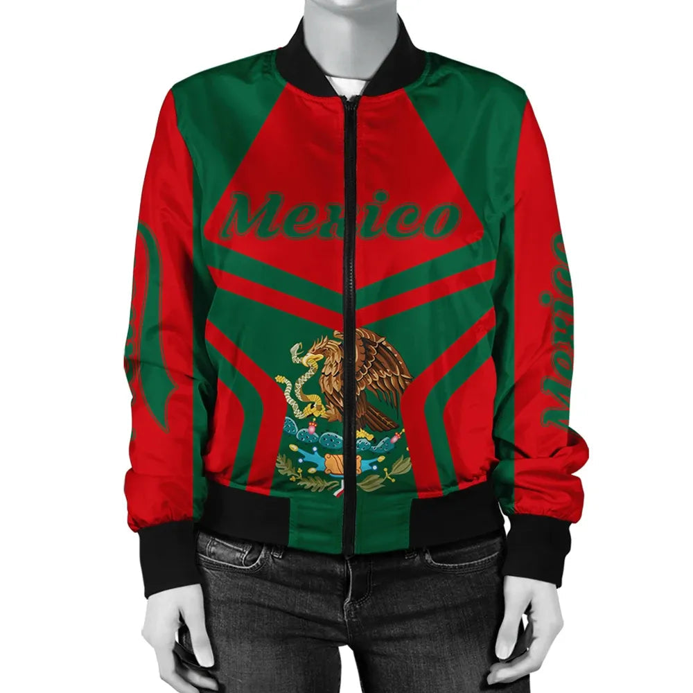 Mexico Coat Of Arms Women Bomber Jacket My Style RLT13 - Wonder Print Shop