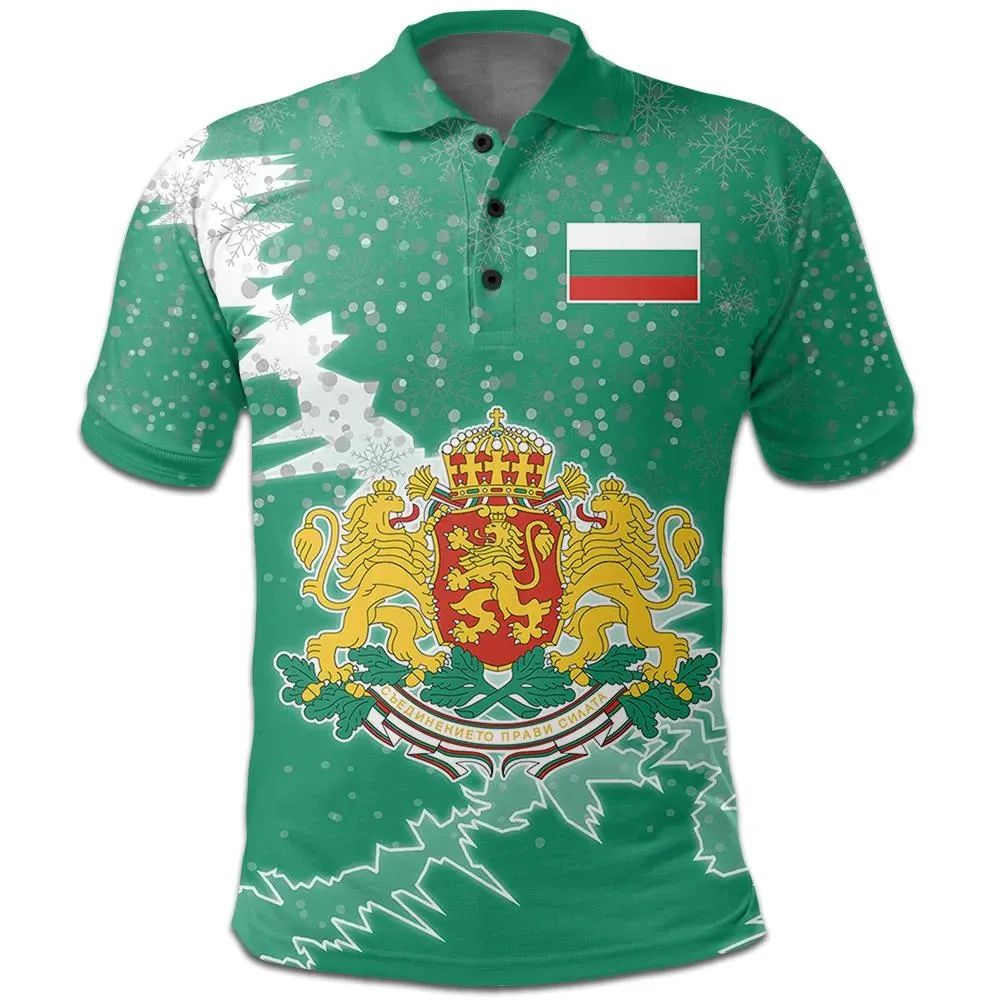 Bulgaria Polo Shirt Christmas Coat Of Arms X Style RLT7 - Wonder Print Shop